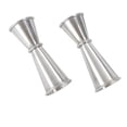 thumbnail image 5 of 2 Pack Japanese Style Double Cocktail Jigger Stainless Steel Measuring Jigger 1 & 2 oz with 2 Engraving Measures (OZ & ML) Jigger for Bartender, 5 of 5