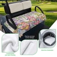 thumbnail image 5 of Golf Cart Seat Covers for 2 Seater,Blue Purple Gnomes Microfiber Cart Seat Towel Blanket,Spring Vintage Hydrangea Flower Leaf Absorbent NonSlip Bench Seats Protector for Golf Course 51"x31", 5 of 9