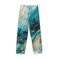 thumbnail image 3 of Lsque Abstract Ocean Currents Print Men's Pajama Pants, Lounge Pant - Comfortable Home Wear,Elastic Waistband, Stylish Design-X-Large, 3 of 9