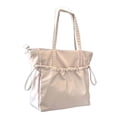 thumbnail image 2 of fenteer Tote Bag Casual Shopping Bag Lightweight Shoulder Bag for Summer Work Travel apricot, 2 of 8