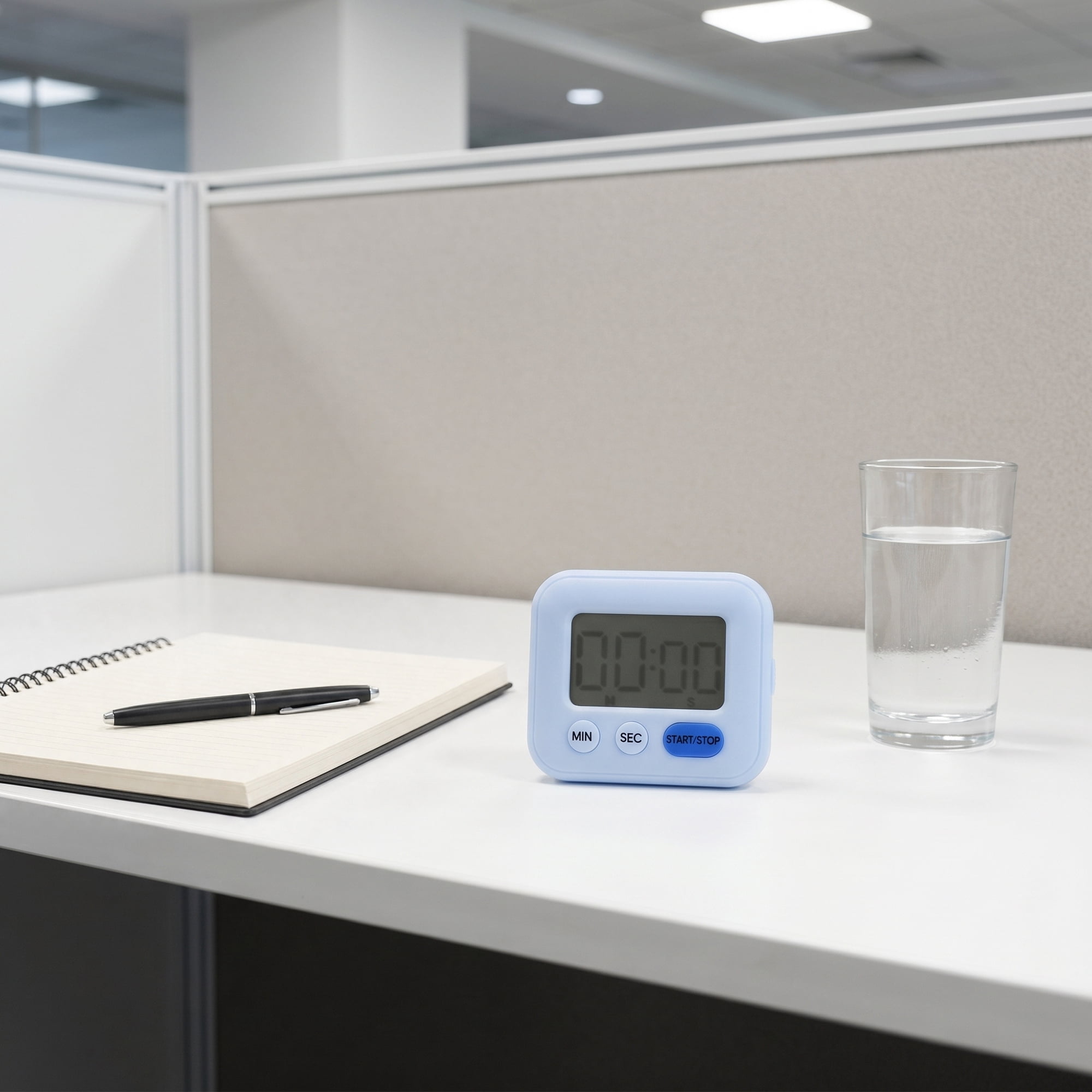 Unique Bargains Kitchen Timer with Loud Alarm and Magnetic Backing Sky Blue