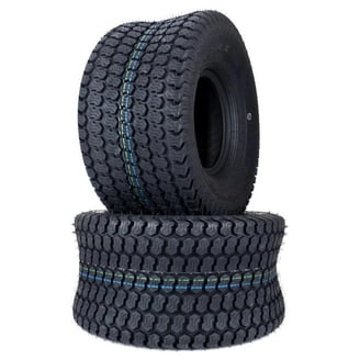 Two 23x8.50-12 Tractor/Lawn Mower Tires - 4 Ply Rated, Turf Master Style, Black Wall