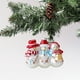 thumbnail image 4 of Set de adornos de cristal navideño | Muñeco de nieve y diseño de árbol | Decoración de casas navideñas | Coleccionable festivo artesanal | Centro de mesa elegante de 9,8 cm | Escaparate | Caja de, 4 of 6