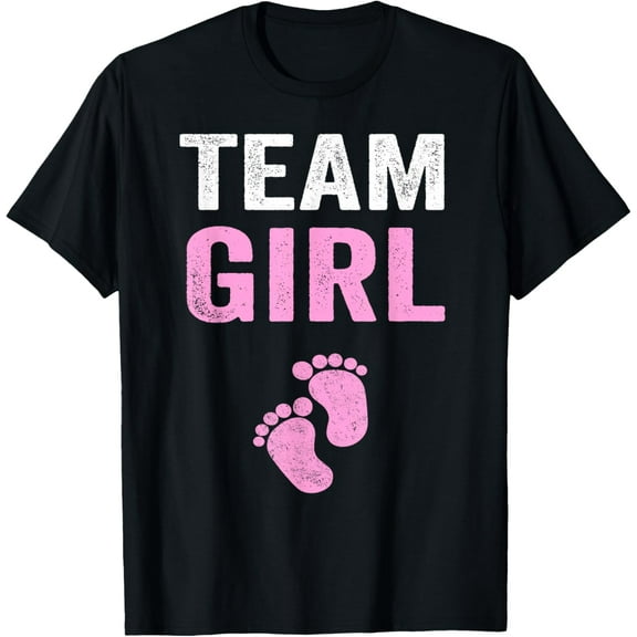 Team Girl Gender Reveal Baby Shower Shirt T-Shirt