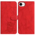 thumbnail image 1 of For iPhone 16e Case Owl Imprinted PU Leather Wallet Phone Cover with Wrist Strap - Green, 1 of 5