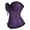 Purple, variant on Women Lace Waist Push Up Bodysuit Bustier Shapewear Lingerie Corset Tops (Blue, XXL)