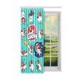 thumbnail image 2 of YUSDECOR Rideau de Fenêtre Mignon Emoji Chien Dessin Animé Salon, Chambre 52x84 Pouces, 2 of 3