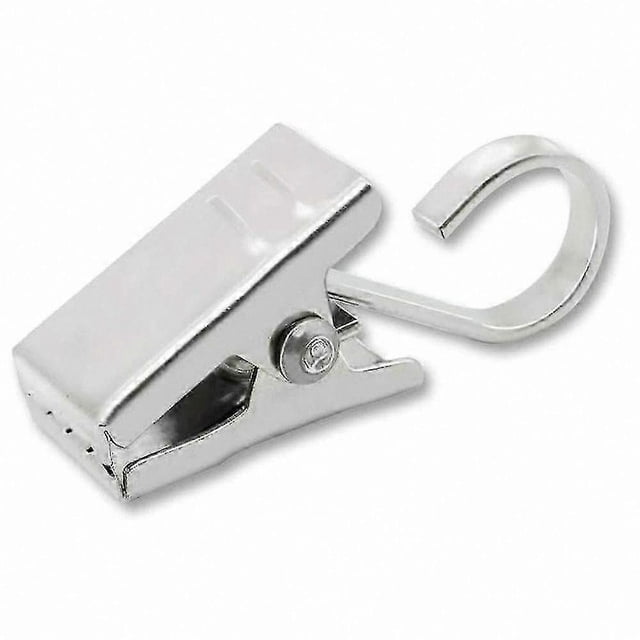 30-Pack Stainless Steel Curtain Clips with Hooks for Home Decor and Outdoor Use