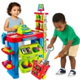 thumbnail image 1 of Set de juego OLEOCA para tienda de abarrotes para niños con carrito y caja registradora, 1 of 7