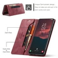 thumbnail image 4 of for Galaxy S23 Wallet Case PU Leather Flip Book Style Folio Strong Magnetic Closure RFID Blocking Protective Cover Credit Card Holder Kickstand Function Men for Samsung Galaxy S23 6.1", Red, 4 of 10