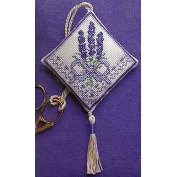 Textile Heritage Scissor Keep Cross Stitch Kit - Victorian Lavender