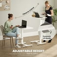 thumbnail image 4 of HOMCOM Bureau Debout à Hauteur Réglable, Bureau Debout Pneumatique, Blanc, 4 of 10