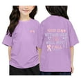 thumbnail image 2 of Vêtements pour Filles Col Rond Imprimé Manches Courtes Chemises pour Filles Vêtements d'Été pour Fillettes Vêtements pour Filles 12-13 Ans Mode Filles, 2 of 5