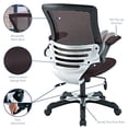 thumbnail image 5 of Modway Mesh Back and Seat Office Chair with, Flip-Up Arms in Brown, 5 of 5