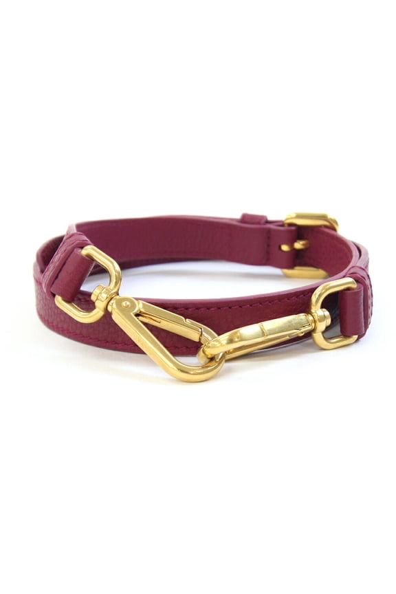 Pre-Owned Prada Shoulder Strap, Wine Red Leather, Replacement Strap for Bag, Women's PRADA |...