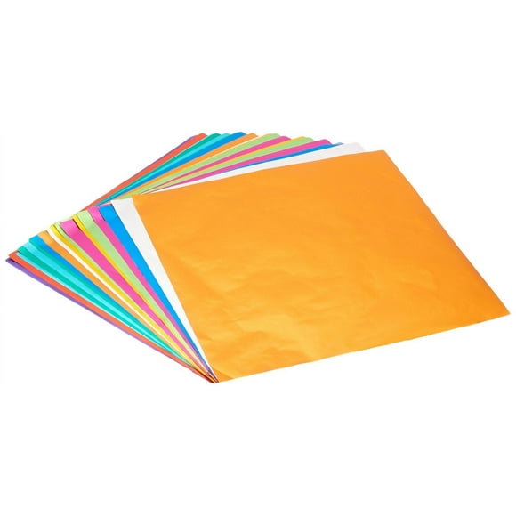 Origami Paper 9.75""X9.75"" 18/Pkg Assorted Foil