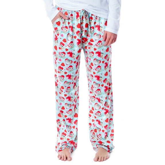 Star Wars Womens' The Mandalorian The Child Love Heart Pajama Pants