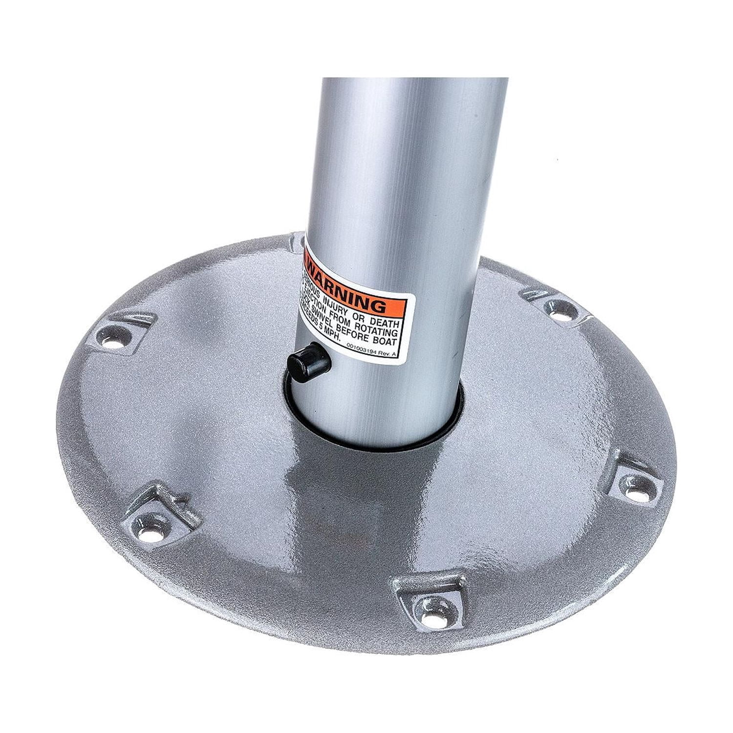 Attwood Silver Corrosion Resistance Boat Seat with Ergonomic Handle and Satin Finish