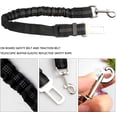 thumbnail image 4 of Ceinture pour Chien, Harnais Voiture pour Chiens en Nylon Elastique, Laisse Chien Voiture Réglable avec Absorption des Chocs et Mousqueton pour Chiens et Chats, 4 of 5