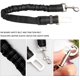 thumbnail image 4 of Arnés de transporte elástico de nailon de 2 piezas para perros, correa ajustable con función de absorción de impactos y mosquetón para perros y gatos (negro), 4 of 5