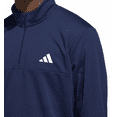 thumbnail image 4 of adidas Men's Long Sleeve Quarter Zip Pullover (Blue, Large), 4 of 6