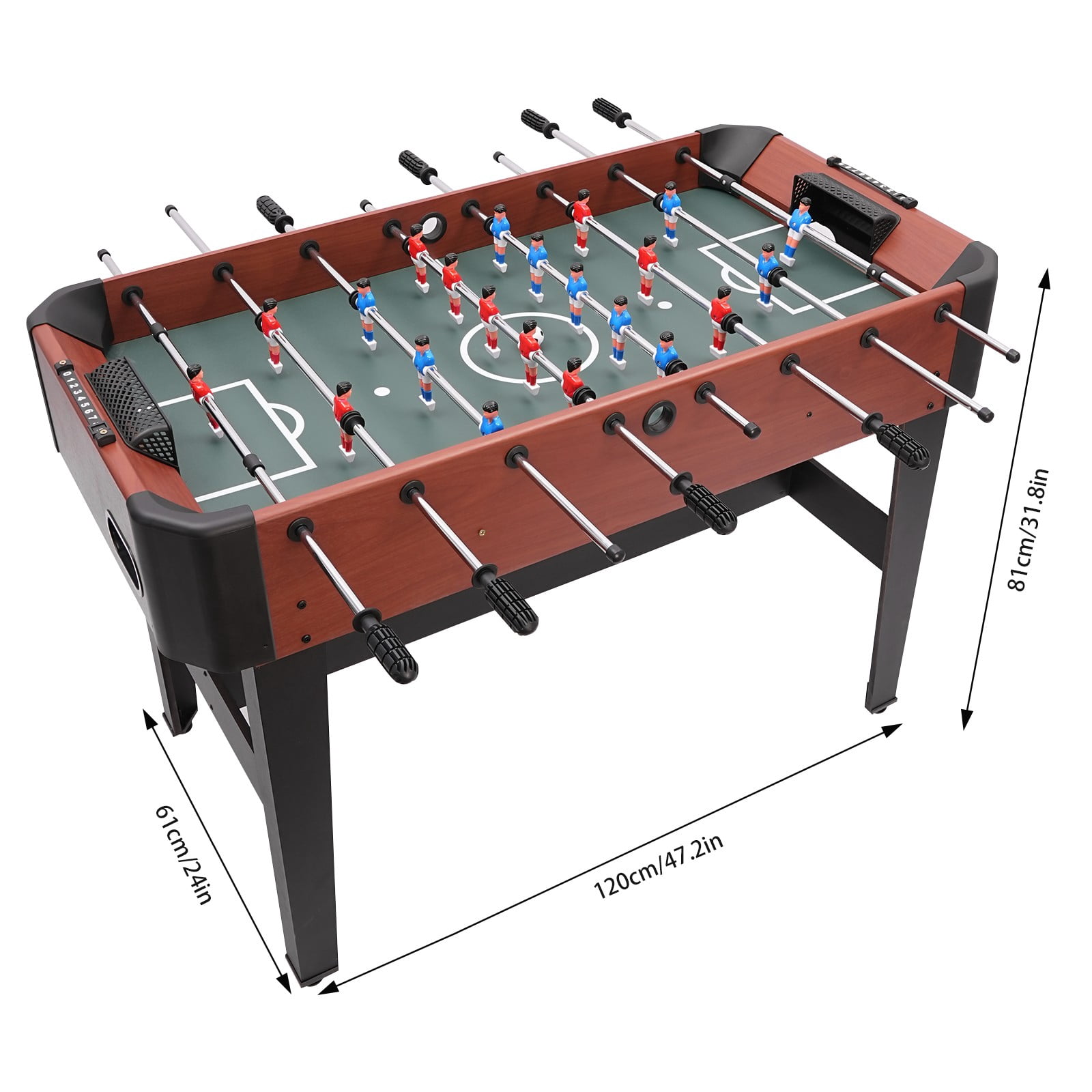 Foosball Table, Soccer Table Game, Foosball Game Table for Home Living room, Game Room or Office Break Area (47.2*24*31.8in)