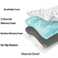 thumbnail image 2 of 4 Inch Mattress with Silk Cover, Top Cooling Egg crate Gel + Bamboo High Density Memory Foam Mattress, Firm Mattress for Pain Relief, 2 of 8