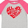 thumbnail image 4 of Inktastic All You Need is Love Red Heart Shape Boys or Girls Toddler T-Shirt, 4 of 5