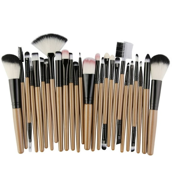 Set of 25 PCS Makeup Brush Kit for Foundation Liquid Cream Blending Powder Eyeshadow Blush Cosmetics Concealer Brushes with Soft & Dense Bristles