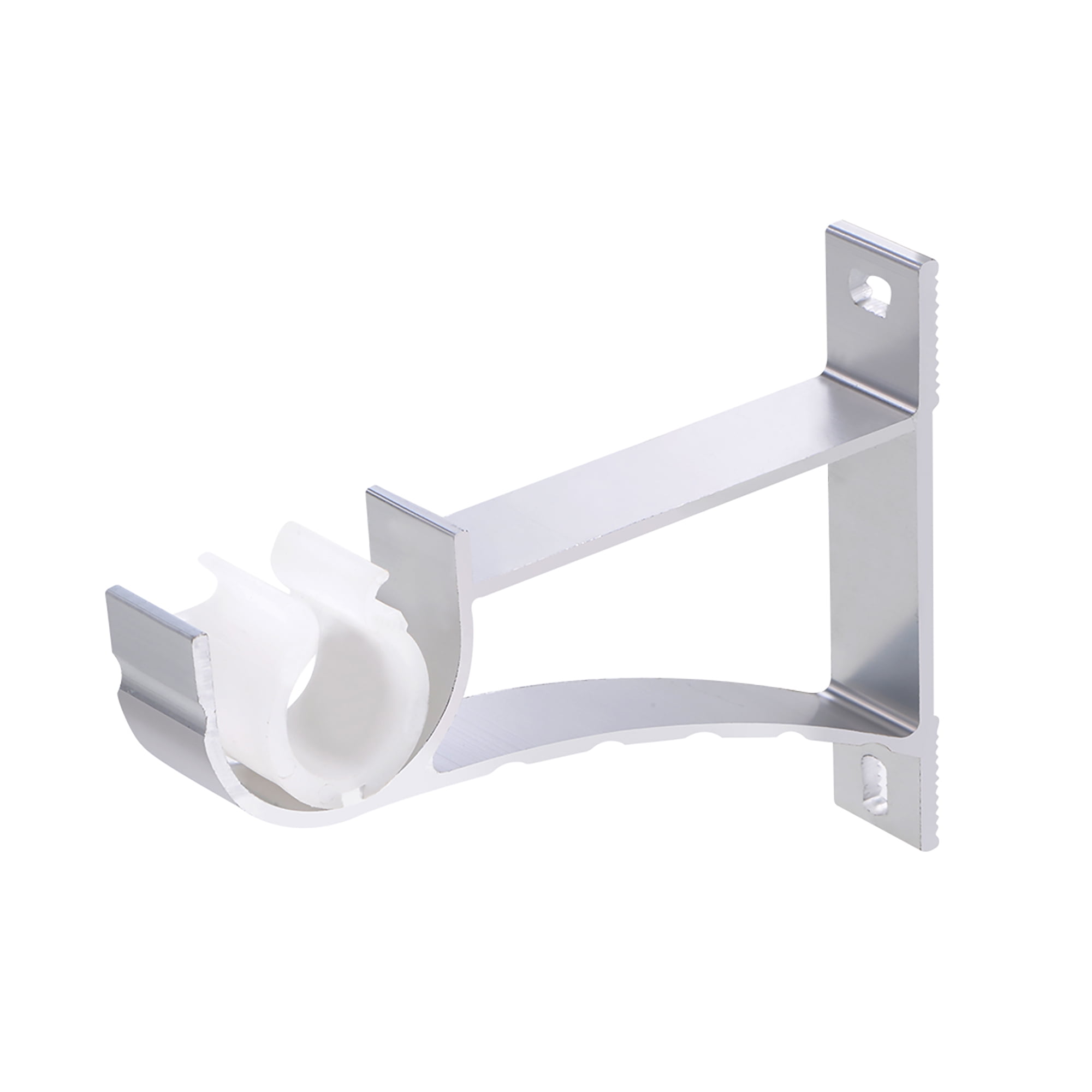 Unique Bargains Curtain Rod Bracket Aluminum Alloy Single Holder for 0.