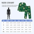 thumbnail image 4 of Susaid St Patrick's Day9 Print Men's Long Sleeve Pajama Set, Two-Piece Button-Down Loungewear PJs Set, Comfortable Sleepwear for Relaxation-X-Large, 4 of 7