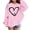 Z6-Pink, variant on YUEHUA Girls Valentines Day Shirt Cute Heart Print Hoodies Oversized Long Sleeve Sweater Valentine Trendy Preppy Outfit Clothes, Size 5-6 Years