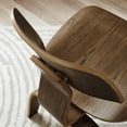 thumbnail image 4 of Modway Fathom Modern Durable Molded Plywood Accent Chair in Walnut, 4 of 12