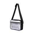 thumbnail image 3 of Bolso bandolera transparente para eventos en estadios, portátil, con bolsillo frontal, resistente al agua, de PVC, informal, transparente, para S, 3 of 10