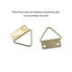 thumbnail image 4 of Toystoory Colgador de pared de 100 piezas, marco de imagen Triangular, gancho colgante, soporte interior montado con tornillos, organizador, Decoración del hogar, 4 of 6
