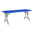 thumbnail image 4 of NPS BTA Series 30x72 Pouces Table Pliante Robuste en Plastique à Hauteur Réglable, Bleu, 4 of 7