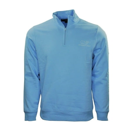 Blue Passion Vine - Vineyard Vines Men's Vintage Whale Graphic 1/4 Zip Pullover Dutch Blue $125.00 (S) Small