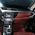 thumbnail image 2 of Para Toyota Hilux cubierta de tablero de control central de coche de fibra de carbono suave, 2 of 5