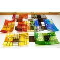 thumbnail image 2 of A set of 6 rectangular plates and 1 centerpiece platter "A Gentle Color Mix"., 2 of 5