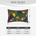 thumbnail image 6 of Bixox Mardi Gras7 Printed Pillow Protector,Super Soft Ideal for Home,Guests,Rentals - 16"x24", 6 of 8