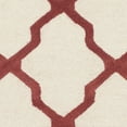thumbnail image 6 of SAFAVIEH Cambridge Liam Geometric Wool Area Rug, Ivory/Rust, 6' x 6' Square, 6 of 7