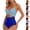Army Green, variant on Women's One Piece Swimsuit Soft Padding Inserts Slimming Fit Bare Back Halter Neck Ring Hardware Blue M
