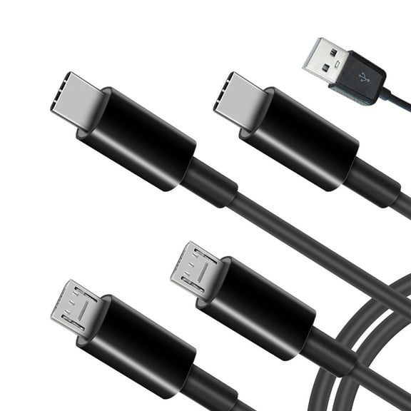 JZROCKER 4-Way USB to Type-C/Micro Charging Cable Portable 1 in 4 Out Multi-port Cord