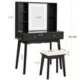 BEWISHOME Vanity Desk with Mirror and Lights, Makeup Vanity with Lights