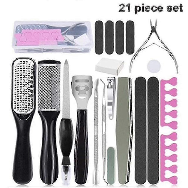 Professional Pedicure Tool Set Foot Care Kit Stainless Steel Foot File