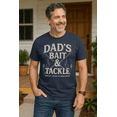 thumbnail image 4 of Mens Funny T Shirts Dads Bait and Tackle Sarcastic Fathers Day Graphic Novelty Fishing Tee for Men Graphic Tees, 4 of 7