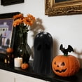 thumbnail image 2 of 3.94" Mini Ghosts Small Scary Ghost Figurines, Resin Ghost Sculpture Statue,Halloween Resin Figurine Decorative Tabletop Decor For Halloween Home Cute Collectible Party Decoration(Black), 2 of 8