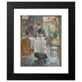thumbnail image 2 of Berthe Morisot 12x14 Black Modern Framed Museum Art Print Titled - In the Dining Room (1886), 2 of 5