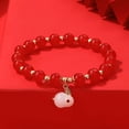 thumbnail image 1 of Handcrafted Chinese Lucky Rabbit Bracelet - Perfect for New Year Health & Protection, and Easter Gifts!, 1 of 5
