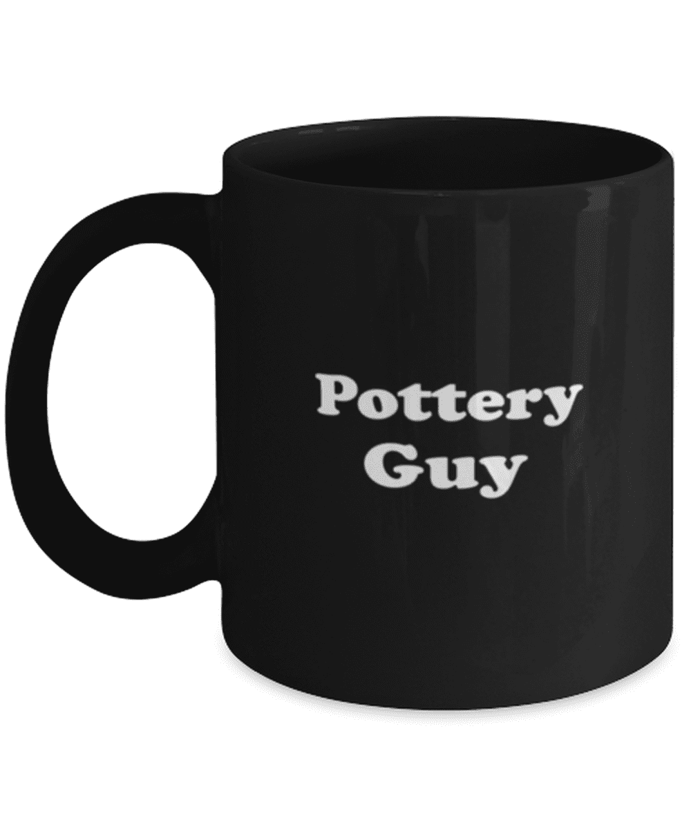 Funny Pottery Guy Coffee Mug Pottery Coffee Cup 11oz White